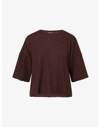 Lounge Underwear - Soft Waffle Relaxed-Fit Woven Pyjama Top - Lyst