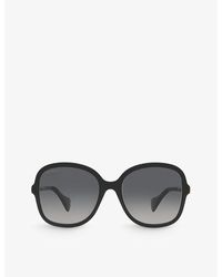 Gucci - GG1178S Butterfly-shape Acetate Sunglasses - Lyst
