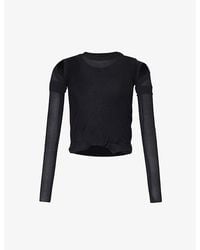 Rick Owens - Long-sleeved Slim-fit Cotton-jersey Top - Lyst