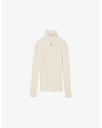 Sandro - Turtleneck Long-Sleeve Wool Blend Jumper - Lyst