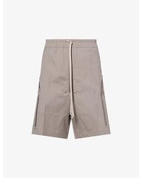 Rick Owens - Bauhaus Zip Cotton Shorts - Lyst
