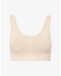 Hanro - Touch Feeling Padded Crop Stretch-Woven Top - Lyst
