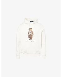 Polo Ralph Lauren - Bear Graphic-Print Relaxed-Fit Cotton-Jersey Hoody - Lyst