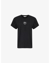 Stella McCartney - Heart Boxy-fit Cotton-jersey T-shirt - Lyst