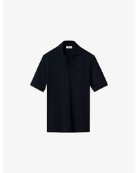 Eton - Short-Sleeved Jacquard Cotton Polo Shirt - Lyst