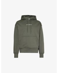 Daily Paper - Logo-embroidered Kangaroo-pocket Cotton-jersey Hoody X - Lyst