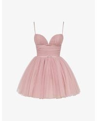 House Of Cb - Emmeliette Satin Mini Dress - Lyst