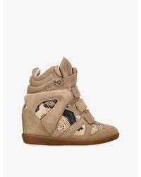 Isabel Marant - Bekett Suede And Leather Trainers - Lyst