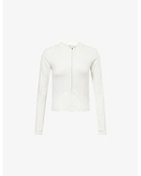 The Couture Club - Sculpt Soft-Touch Long-Sleeves Stretch-Cotton Top - Lyst