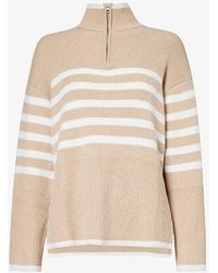 Rails - Tessa Striped Wool And Cotton-blend Jumper - Lyst