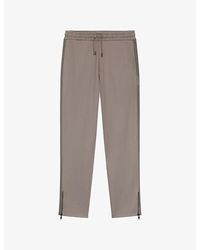 HUGO - Logo-Print Relaxed-Fit Woven Tracksuit Bottoms - Lyst