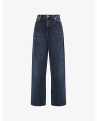 7 For All Mankind - Slouchy Wide-Leg Denim Jeans - Lyst