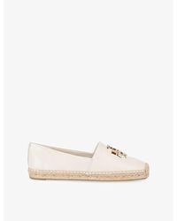 Tory Burch - Eleanor Leather Espadrilles - Lyst
