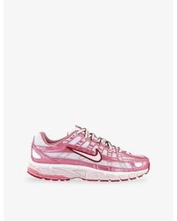 Nike - P-6000 Leather And Mesh Trainers - Lyst