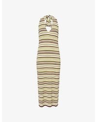 Away That Day - Cape Town Halter-Neck Crochet Maxi Dress - Lyst