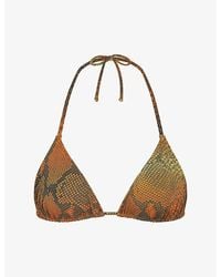 Skims - Signature Triangle Bikini Top - Lyst