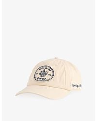 Sporty & Rich - Eden Crest Embroidered Cotton Baseball Cap - Lyst