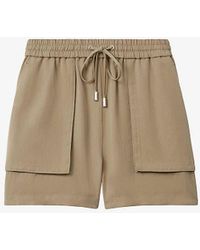 Reiss - Isador Elasticated-waist Relaxed-fit Woven Shorts - Lyst