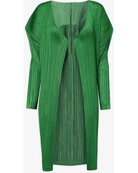 Pleats Please Issey Miyake - February Regular-fit Knitted Cardigan - Lyst