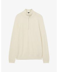 Reiss - Tristan Funnel-Neck Wool And Cashmere-Blend Jumper - Lyst