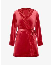 Savage x Fenty - Rush Velvet Short Robe - Lyst