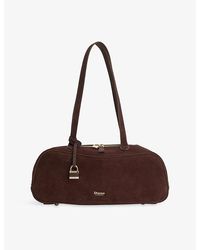 Dune - Day Medium Suede Bowler Shoulder Bag - Lyst
