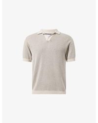 Raith - Oscar Contrast-Trim Cotton-Knit Polo Shirt - Lyst