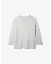 The White Company - Textured Stitch Wool-Blend Jumper - Lyst