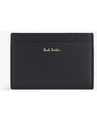 Paul Smith - Brand-embellished Leather Card Holder - Lyst