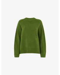 Whistles - Round-Neck Long-Sleeve Wool Jumper - Lyst