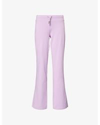 Juicy Couture - Apollo Rhinestone-Branding Stretch-Woven Jogging Bottoms - Lyst