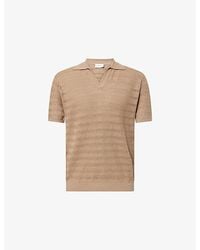 Frescobol Carioca - Rino Wave Short-Sleeve Cotton Knit Polo Shirt - Lyst