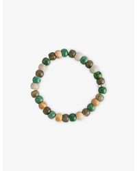 Thomas Sabo - Beaded Sterling- Jasper, Jade And Labradorite Bracelet - Lyst