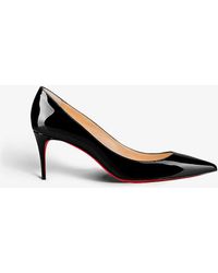 Christian Louboutin - Kate 70 Pointed-toe Patent Leather Courts - Lyst
