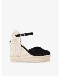 Castañer - Chiara Lace-Up Cotton-Canvas Espadrilles - Lyst