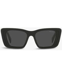 Prada - Pr 08ys Butterfly-shaped Acetate Sunglasses - Lyst