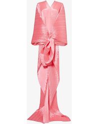 Pleats Please Issey Miyake - Basic Pleated Knitted Scarf - Lyst