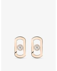 Messika - So Move 18Ct And 0.23Ct Diamond Earrings - Lyst
