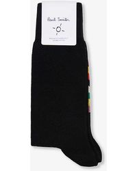 Paul Smith - Carter Topping Ribbed-trim Cotton-blend Socks - Lyst