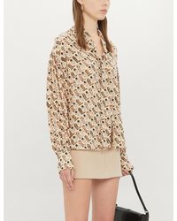 Sandro Boot-print Woven Top - Natural