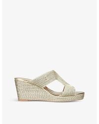 Carvela Kurt Geiger - Gala Rope-Effect Woven Heeled Sandals - Lyst