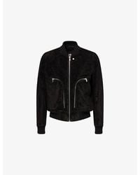 Rick Owens - Bauhaus Flight Leather Bomber Jacket - Lyst