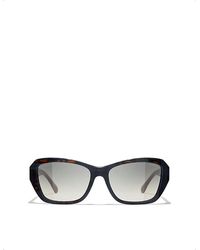 Chanel - Ch5516 Butterfly-shape Acetate Sunglasses - Lyst