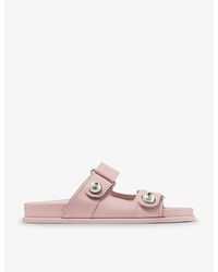 Jimmy Choo - Fayence Pearl-embellished Leather Sandals - Lyst