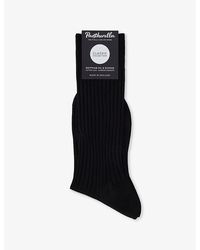 Pantherella - Danvers Branded Cotton-Blend Socks - Lyst