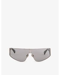 Max Mara - Shield Acetate And Metal Sunglasses - Lyst