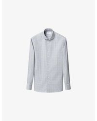 Eton - Check-Print Slim-Fit Cotton-Twill Shirt - Lyst