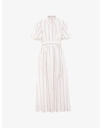 Phase Eight - Marielle Striped Woven Shirt Dress - Lyst