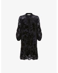 Phase Eight - Mila Floral-Burnout Velvet Mini Dress - Lyst