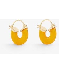 Anni Lu - Petit Swell 18ct Yellow Gold-plated Brass And Resin Earrings - Lyst